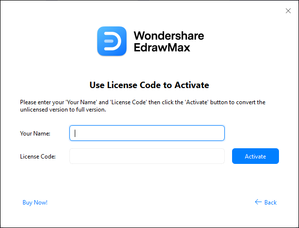 Wondershare EDraw max license code