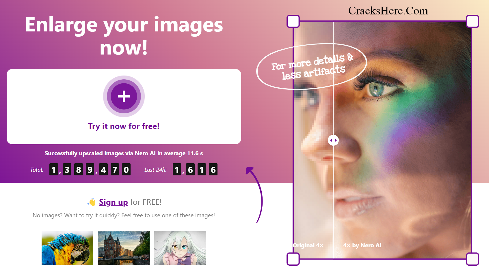 Nero AI Image Upscaler Free Download 