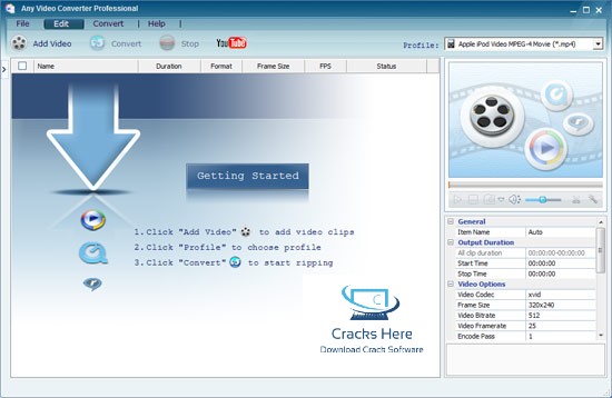 Any Video Converter Full Crack